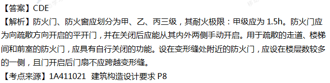 2018一级建造师《建筑工程》真题单选21-30题答案及解析